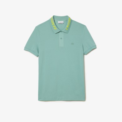 Polo homme slim fit en piqué stretch avec marquage Lacoste