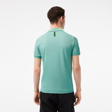 Polo homme slim fit en piqué stretch avec marquage Lacoste