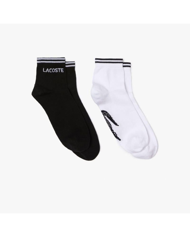 Lot de 2 paires de chaussettes basses Lacoste SPORT en coton