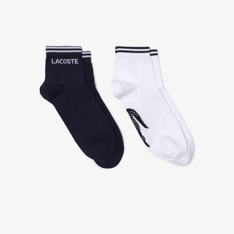 Lot de 2 paires de chaussettes basses Lacoste SPORT en coton