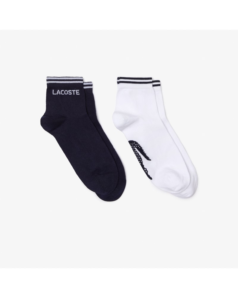 Lot de 2 paires de chaussettes basses Lacoste SPORT en coton