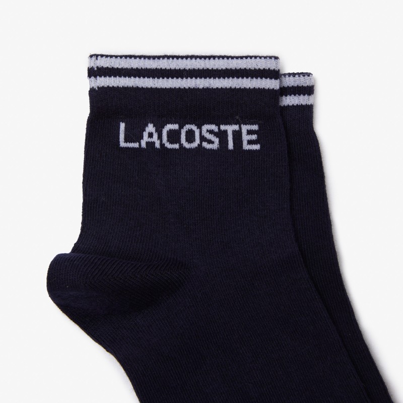 Lot de 2 paires de chaussettes basses Lacoste SPORT en coton