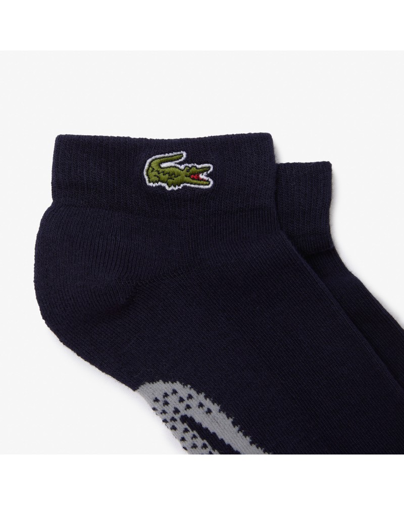 Chaussettes basses Lacoste SPORT en coton imprimé crocodile