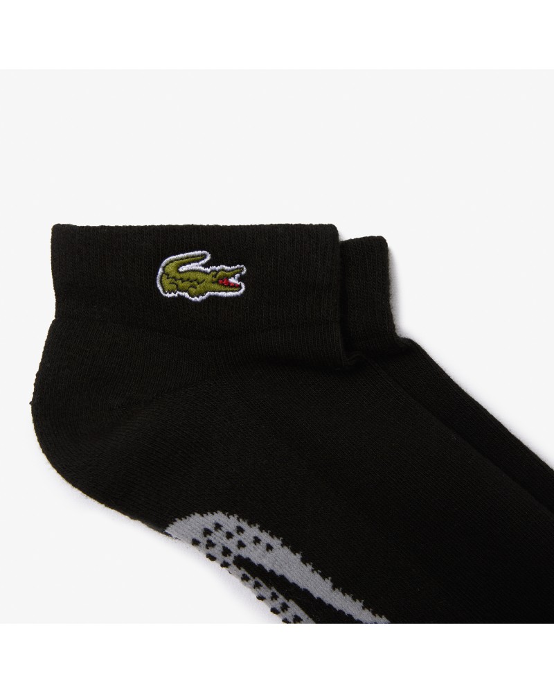 Chaussettes basses Lacoste SPORT en coton imprimé crocodile