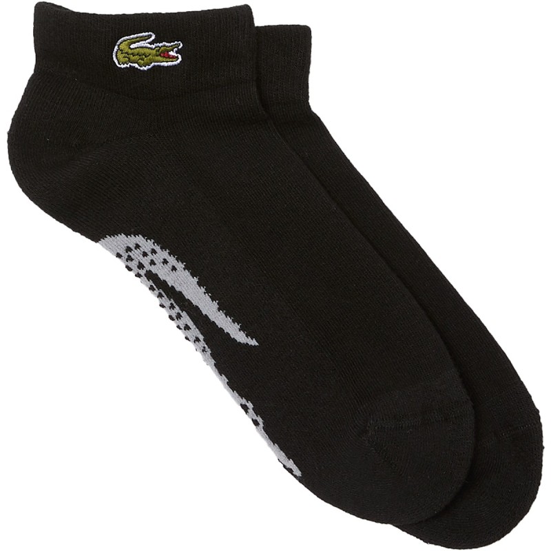 Chaussettes basses Lacoste SPORT en coton imprimé crocodile