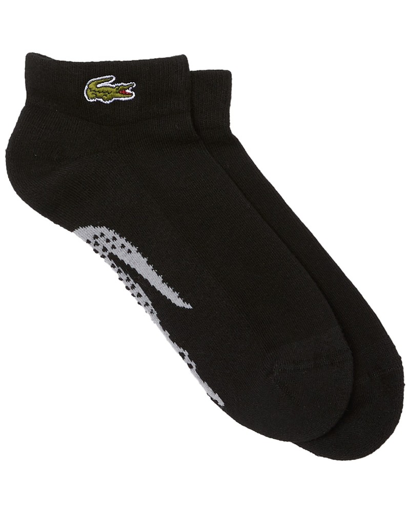 Chaussettes basses Lacoste SPORT en coton imprimé crocodile