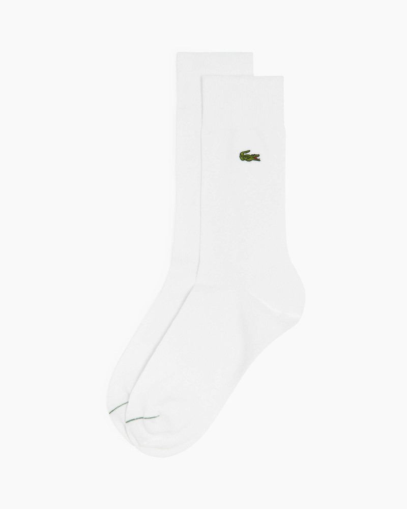 Chaussettes montantes unisexes en coton biologique chiné uni