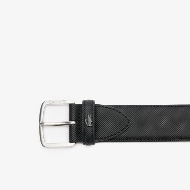 Ceinture en toile effet petit piqué