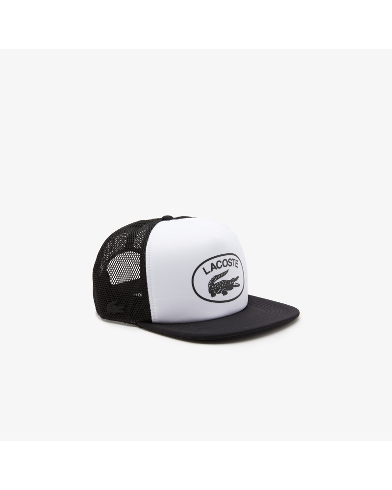 Casquette unisexe Lacoste bicolore en résille et néoprène