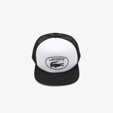 Casquette unisexe Lacoste bicolore en résille et néoprène