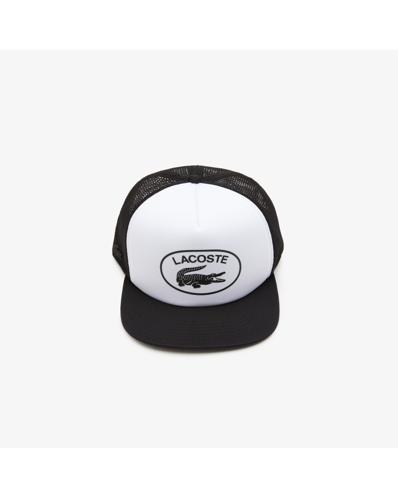 Casquette unisexe Lacoste bicolore en résille et néoprène