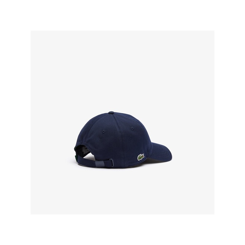 Casquette unisexe Lacoste en twill de coton biologique