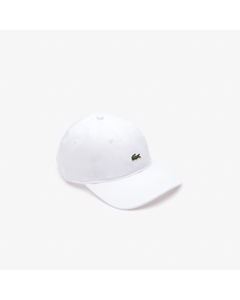 Casquette unisexe unie Lacoste en twill de coton biologique