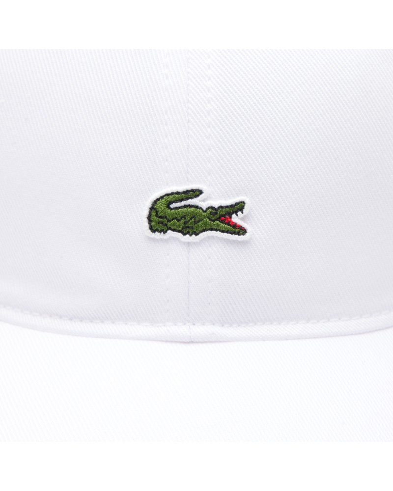 Casquette unisexe unie Lacoste en twill de coton biologique