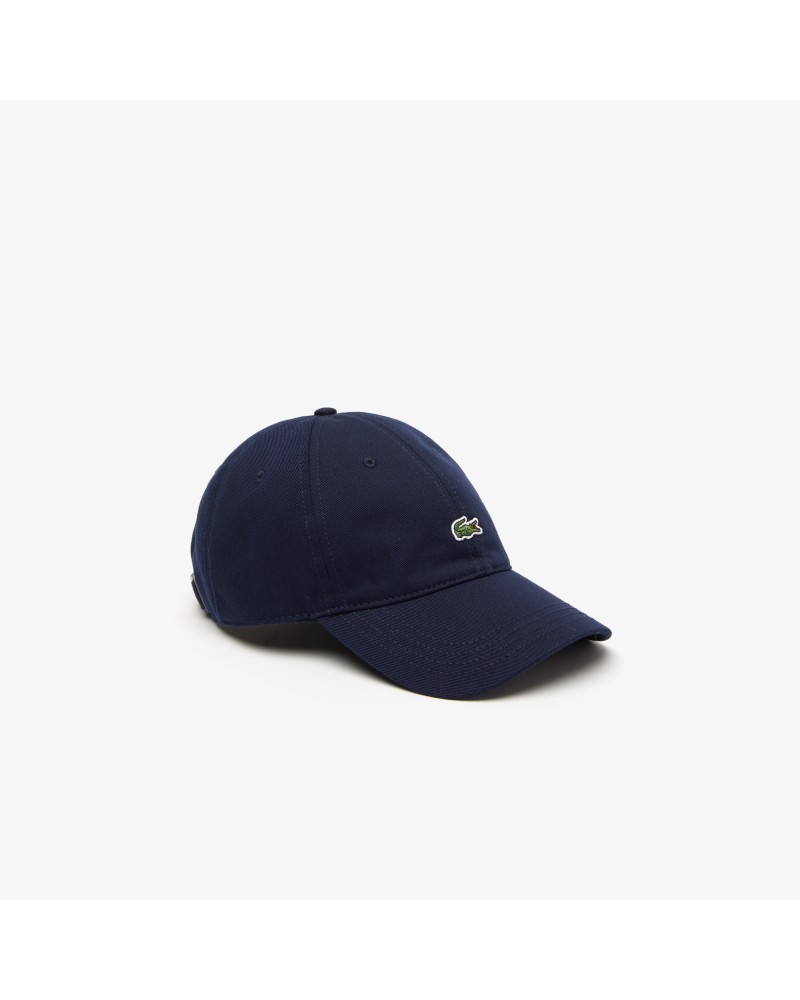 Casquette unisexe unie Lacoste en twill de coton biologique