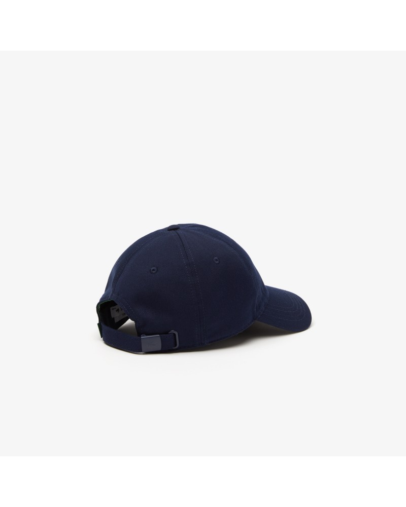 Casquette unisexe unie Lacoste en twill de coton biologique