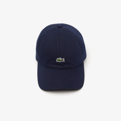 Casquette unisexe unie Lacoste en twill de coton biologique