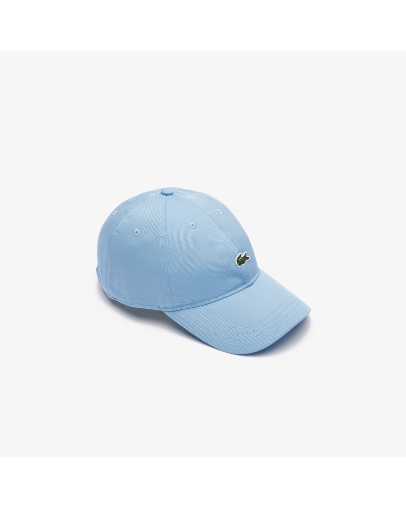 Casquette unisexe unie Lacoste en twill de coton biologique