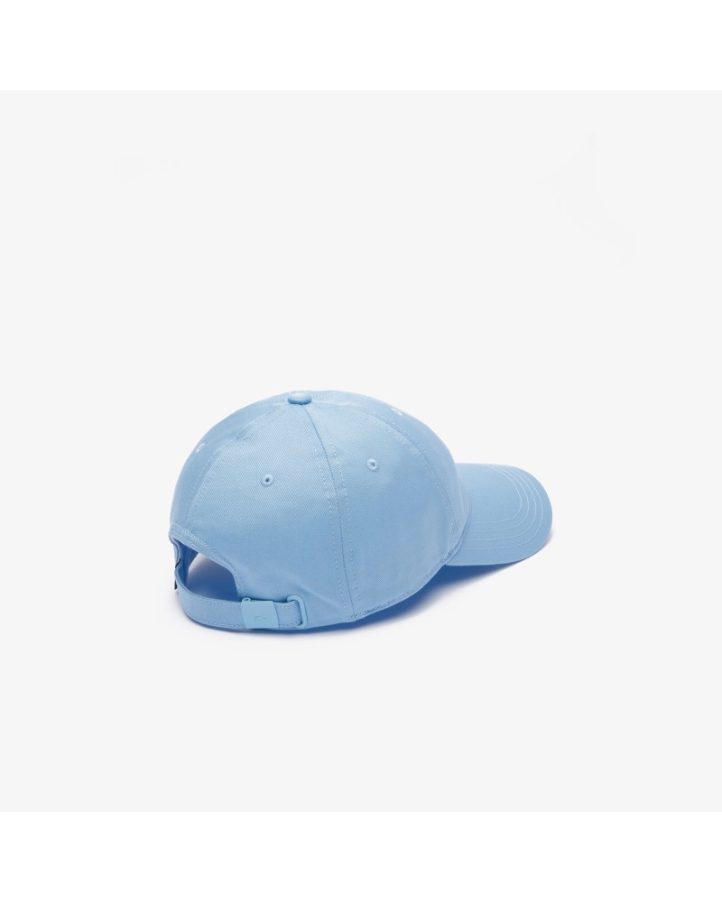 Casquette unisexe unie Lacoste en twill de coton biologique