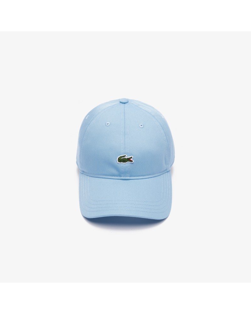 Casquette unisexe unie Lacoste en twill de coton biologique