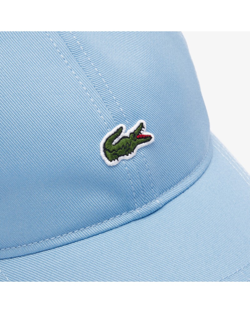 Casquette unisexe unie Lacoste en twill de coton biologique