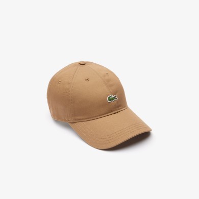 Casquette unisexe unie Lacoste en twill de coton biologique