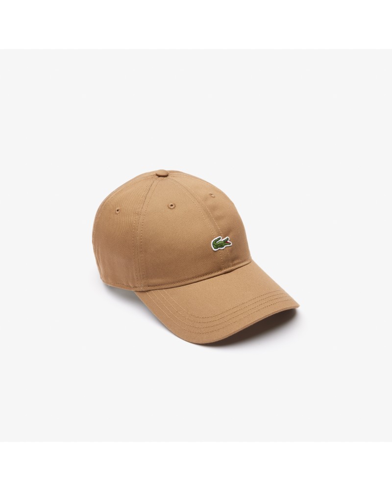 Casquette unisexe unie Lacoste en twill de coton biologique