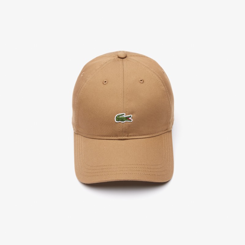 Casquette unisexe unie Lacoste en twill de coton biologique