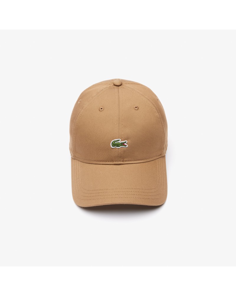 Casquette unisexe unie Lacoste en twill de coton biologique