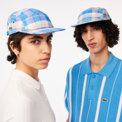 Casquette girolle à carreaux unisexe Lacoste