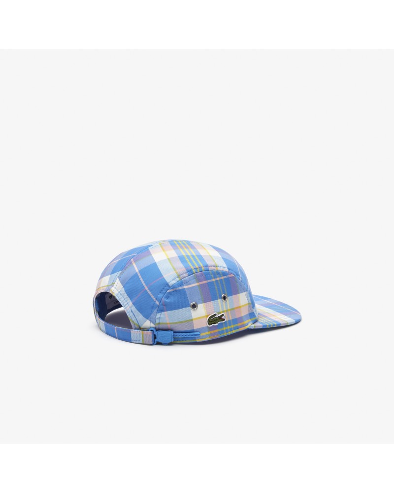 Casquette girolle à carreaux unisexe Lacoste