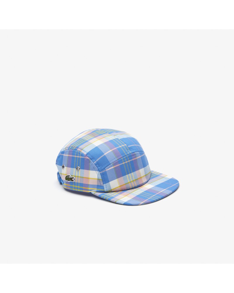 Casquette girolle à carreaux unisexe Lacoste