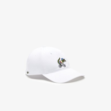 Casquette unisexe Lacoste x Netflix avec crocodile série