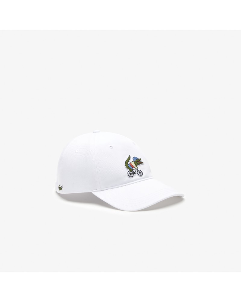 Casquette unisexe Lacoste x Netflix avec crocodile série