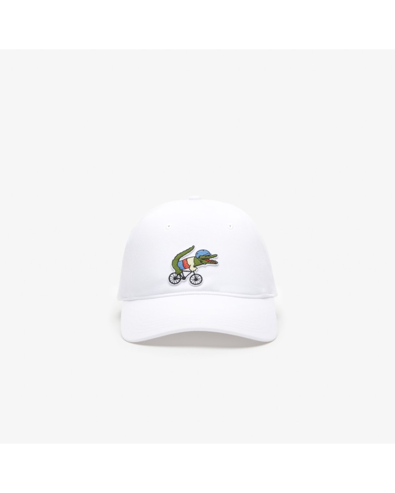 Casquette unisexe Lacoste x Netflix avec crocodile série