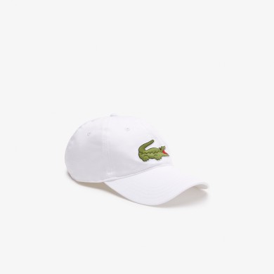 Casquette unisexe ajustable Lacoste en twill de coton biologique