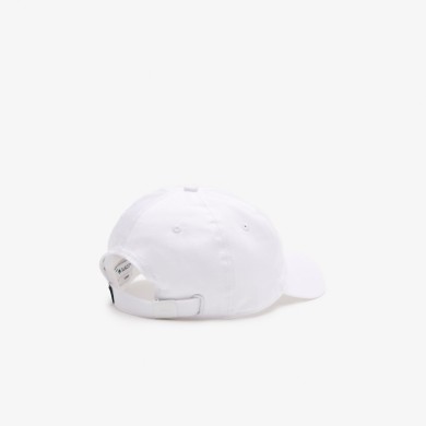 Casquette unisexe ajustable Lacoste en twill de coton biologique