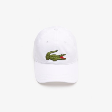 Casquette unisexe ajustable Lacoste en twill de coton biologique