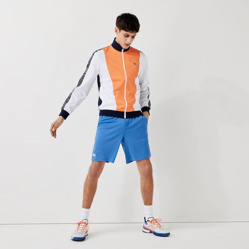 Veste zippée Lacoste SPORT color-block avec bandes siglées