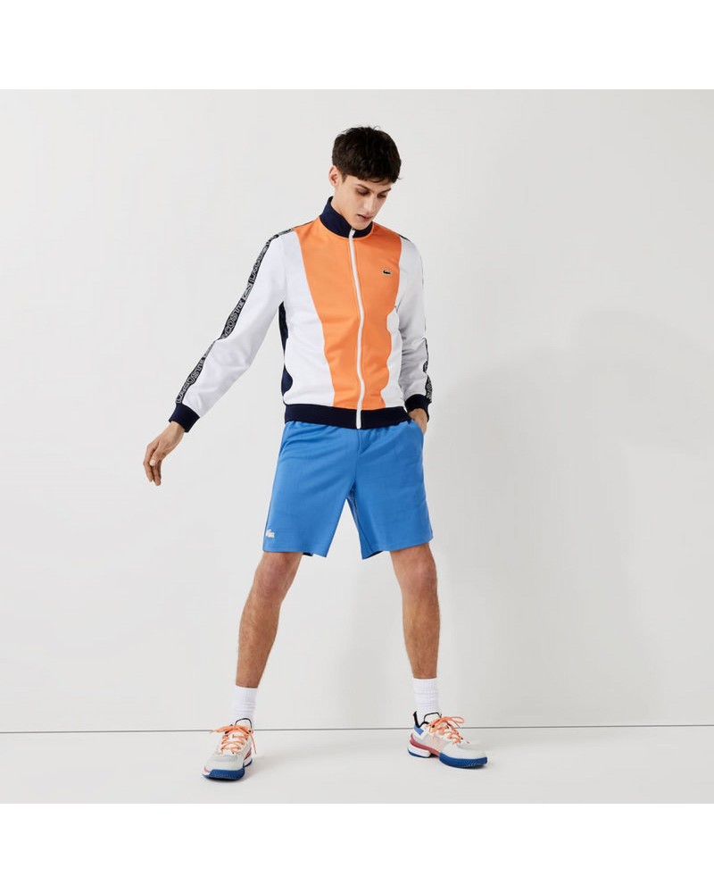 Veste zippée Lacoste SPORT color-block avec bandes siglées