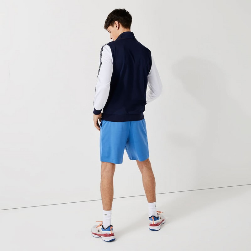 Veste zippée Lacoste SPORT color-block avec bandes siglées