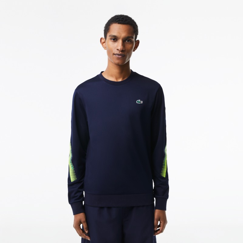 Sweatshirt homme Lacoste Tennis classic fit bandes siglées