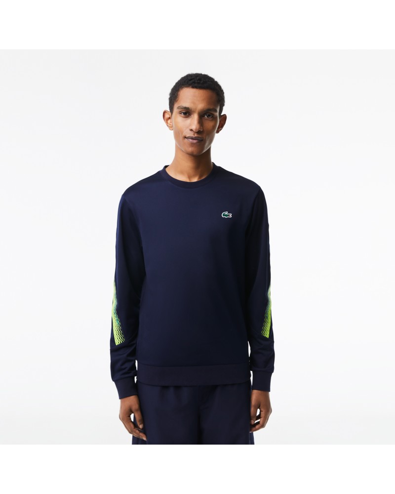 Sweatshirt homme Lacoste Tennis classic fit bandes siglées