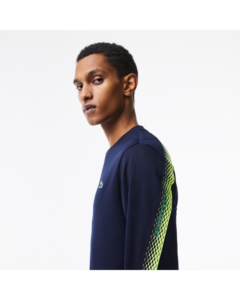 Sweatshirt homme Lacoste Tennis classic fit bandes siglées