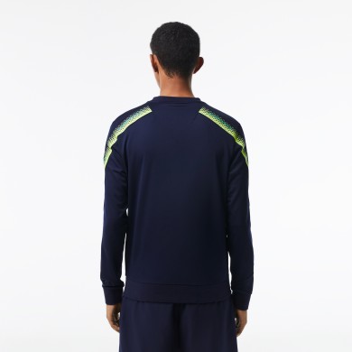 Sweatshirt homme Lacoste Tennis classic fit bandes siglées