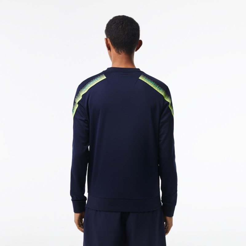 Sweatshirt homme Lacoste Tennis classic fit bandes siglées