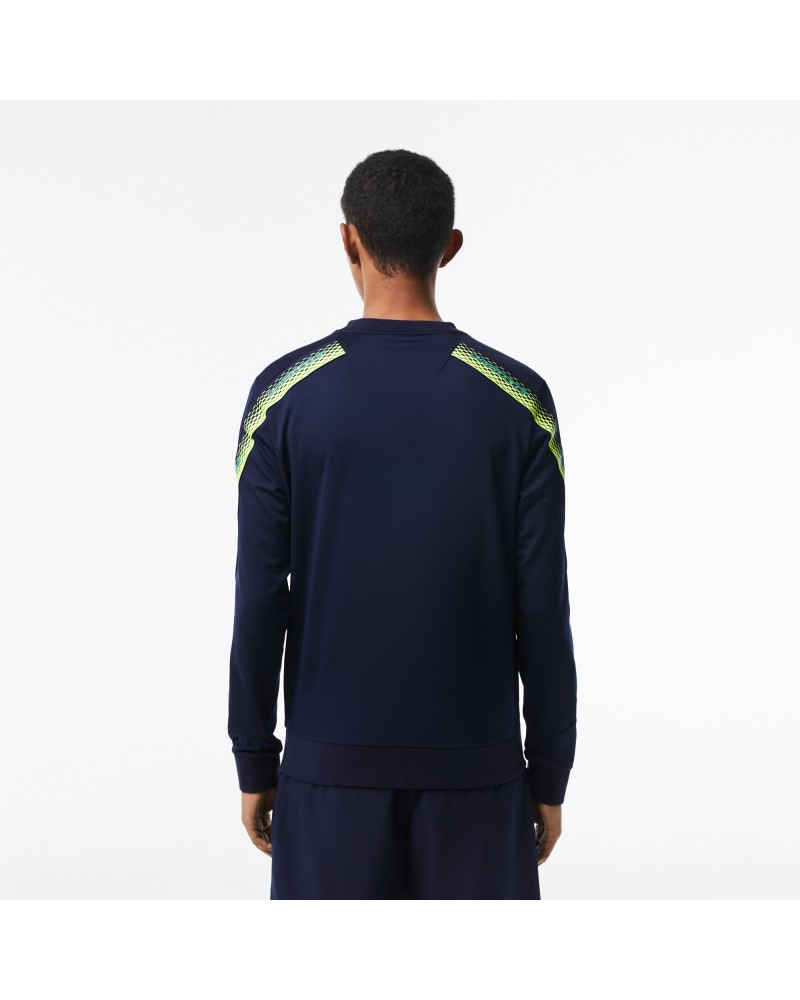 Sweatshirt homme Lacoste Tennis classic fit bandes siglées