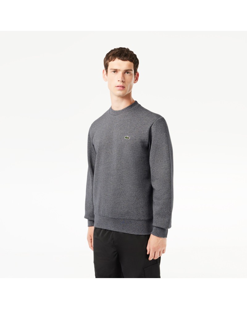 Sweatshirt homme Lacoste en molleton gratté de coton biologique