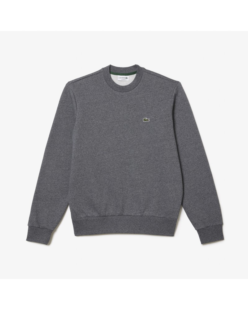 Sweatshirt homme Lacoste en molleton gratté de coton biologique