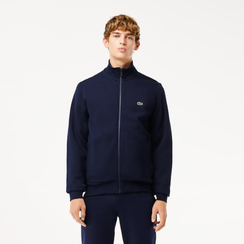 Sweatshirt Jogger zippé homme regular fit Lacoste en molleton gratté